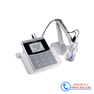 Máy đo pH/mV/nhiệt độ để bàn (lưu trữ và truy xuất dữ liệu theo GLP) Apera - Mỹ pH820