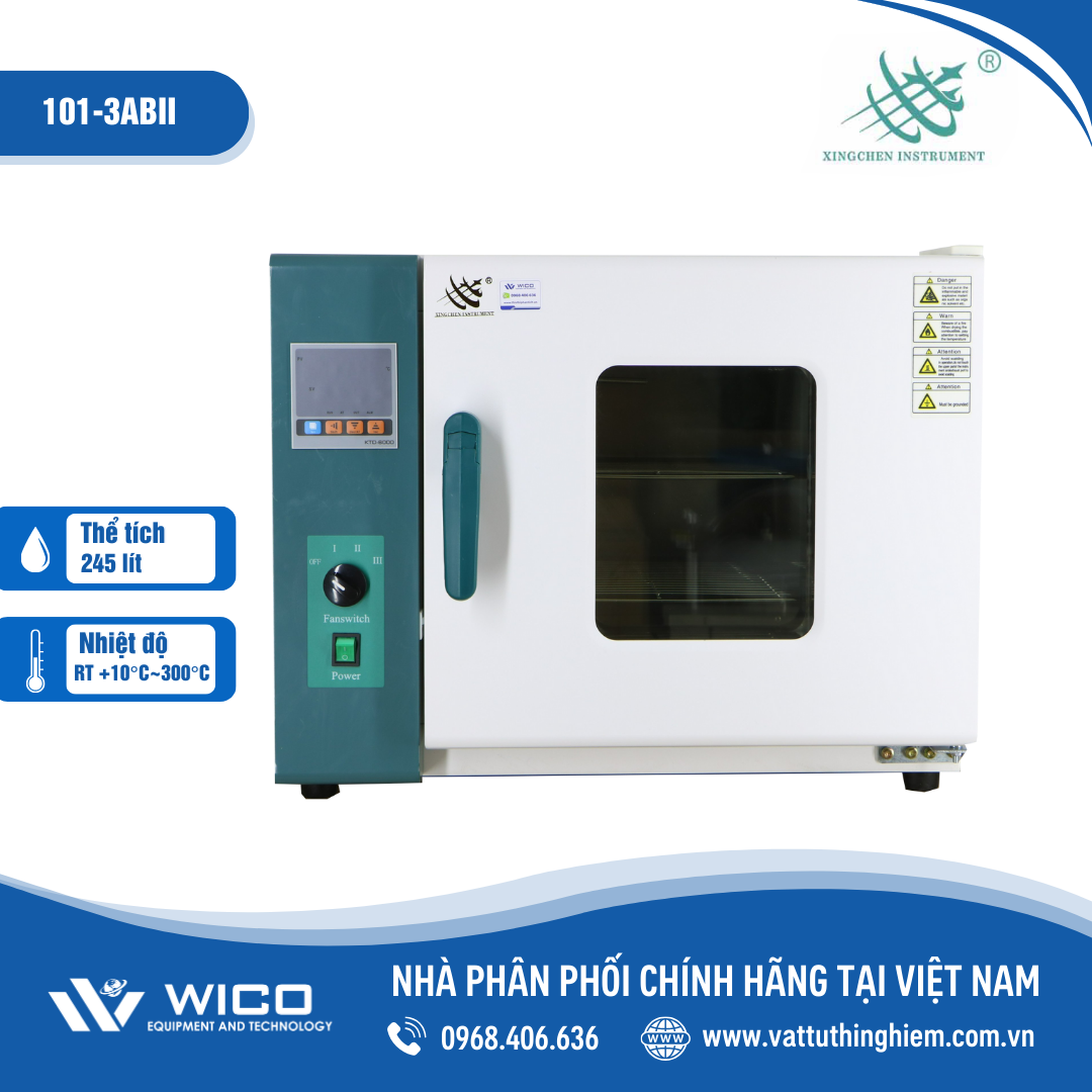 Tủ sấy Trung Quốc 245 lít Xingchen 101-3ABII (Buồng Inox - Bộ điều khiển PID - Hiện số)