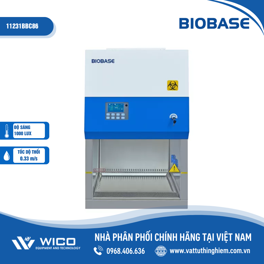Tủ an toàn sinh học cấp 2 (Class II) Biobase 11231BBC86