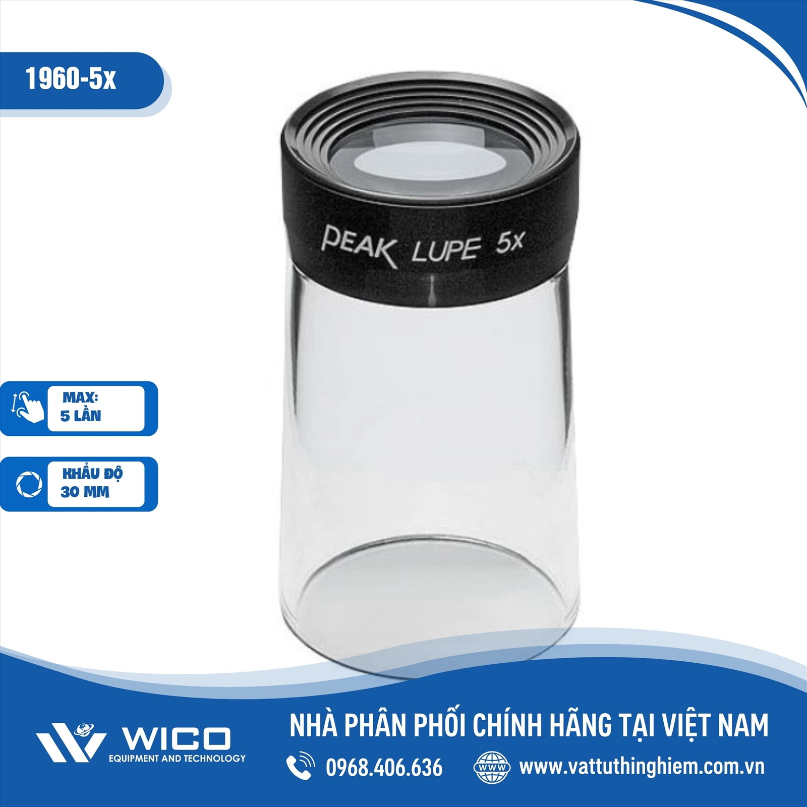 Kính lúp Peak cầm tay 1960-5X (phóng đại 5X)