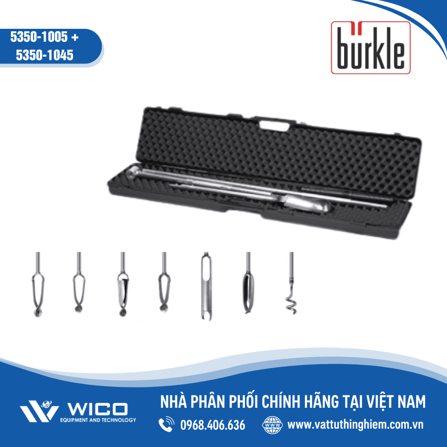 Dụng cụ lấy đất Buerkle - Đức 5350-1005 + 5350-1045 (Thép không gỉ )