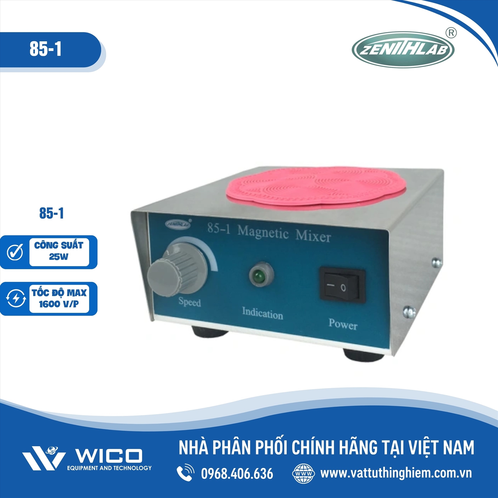 Máy khuấy từ không gia nhiệt Zenith Lab 85-1