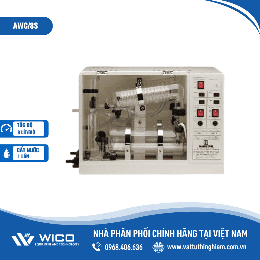 Máy cất nước 1 lần Hamilton AWC/8S (8 lít/giờ)