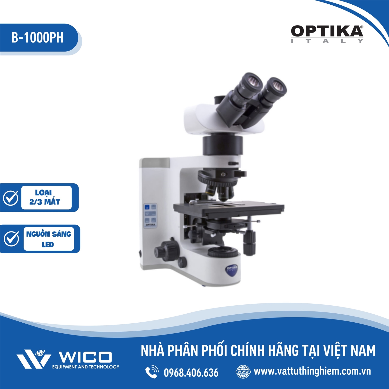 Kính Hiển Vi Phản Pha Optika B-1000PH