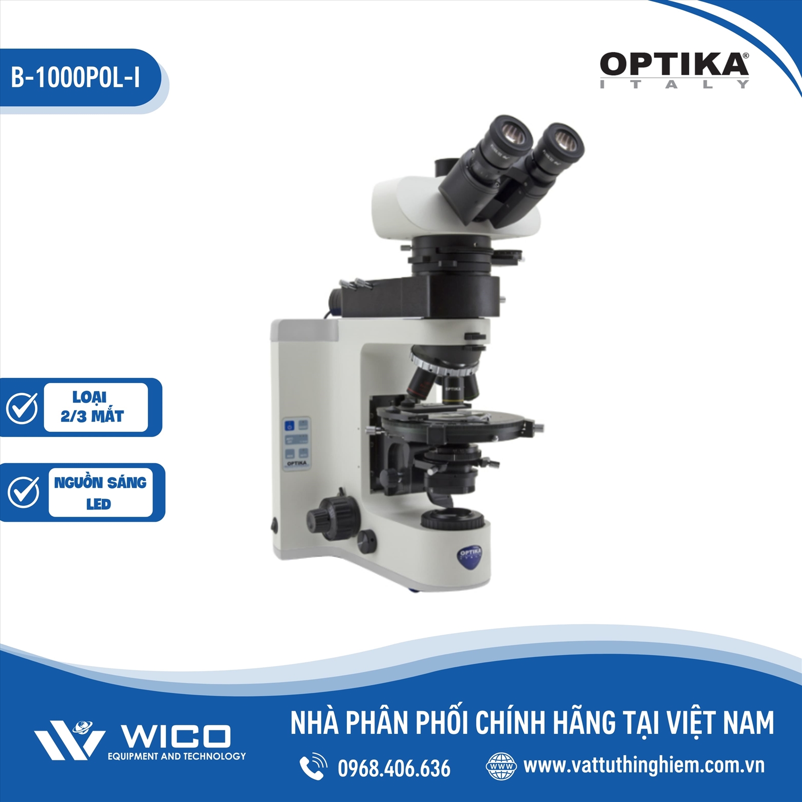 Kính Hiển Vi Phản Pha Optika B-1000POL-I