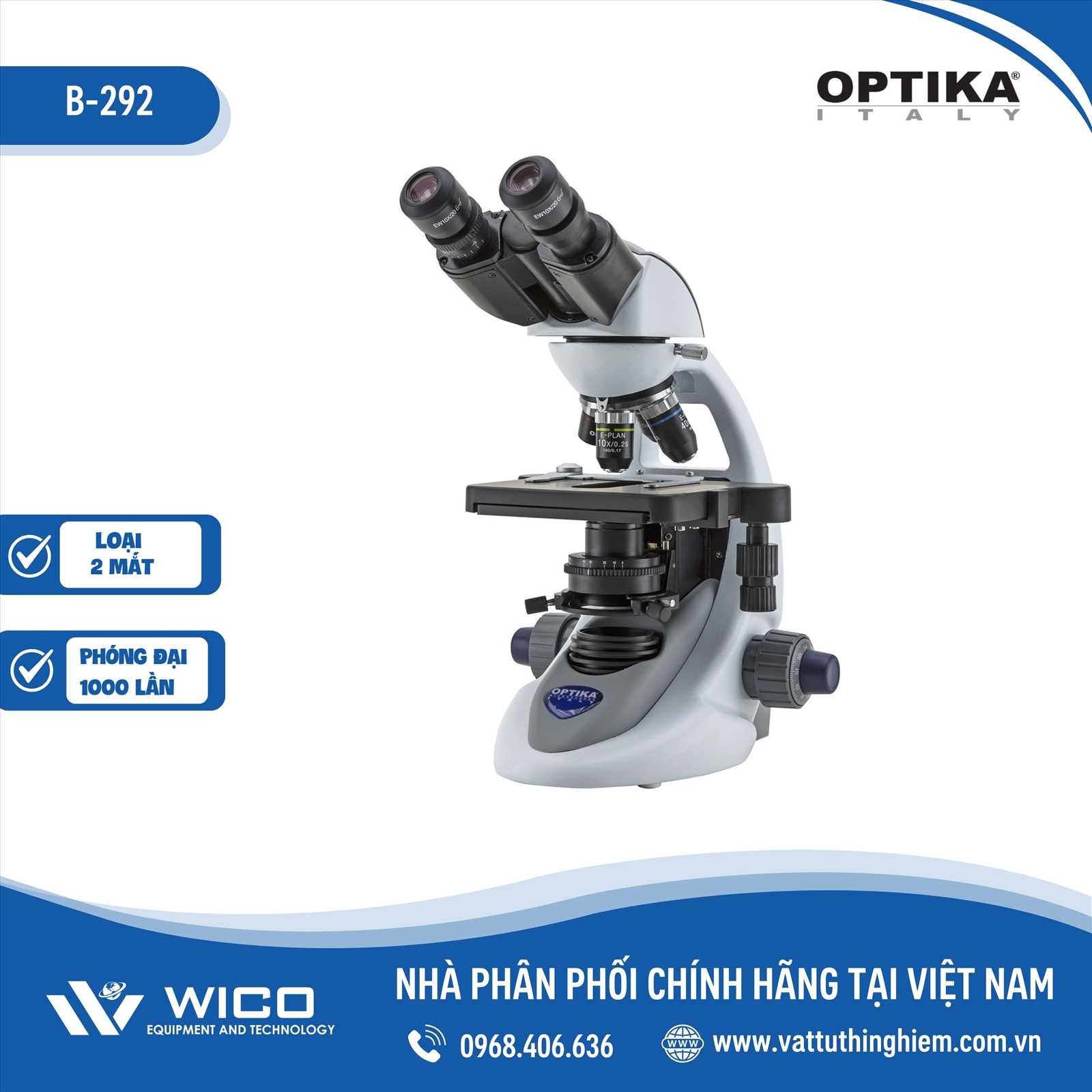 Kính Hiển Vi Sinh Học 2 Mắt B-292