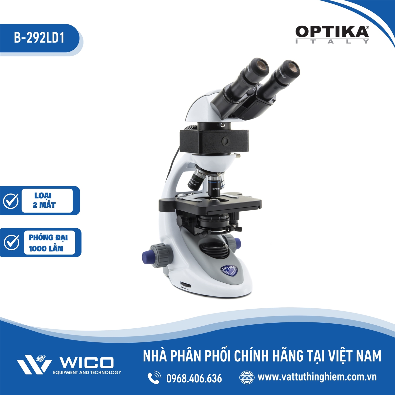 Kính Hiển Vi Sinh Học 2 Mắt B-292LD1