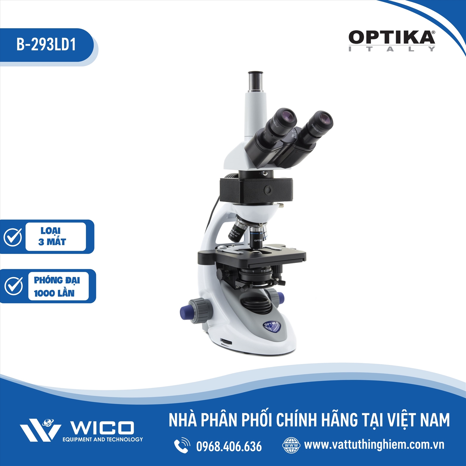 Kính Hiển Vi Sinh Học 3 Mắt B-293LD1