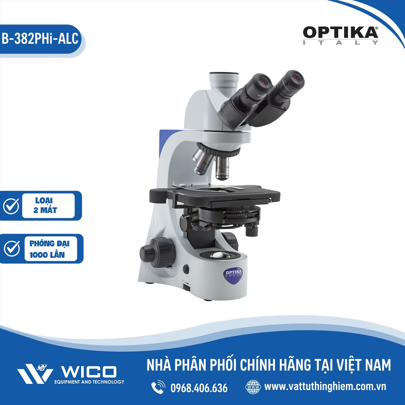 Kính Hiển Vi Sinh Học 2 Mắt B-382PHi-ALC