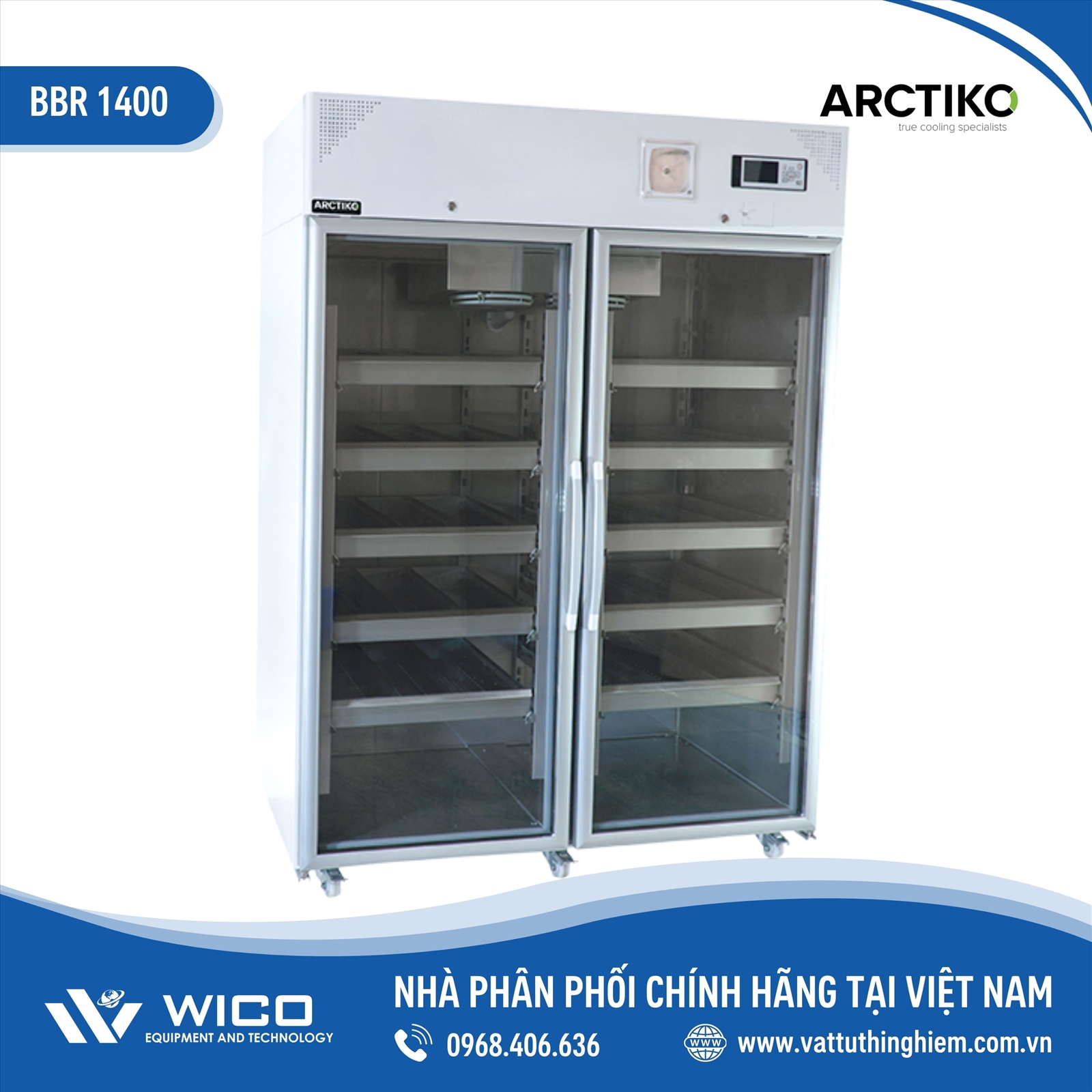 Tủ Trữ Máu Chuyên Dụng 1381 Lít Arctiko BBR 1400-D