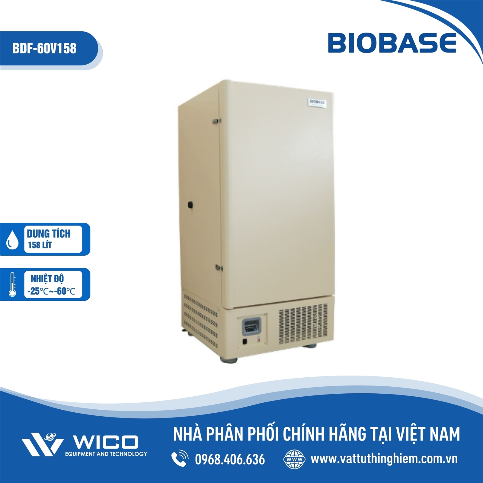 Tủ Lạnh Âm Sâu -60 Độ C Biobase BDF-60V158