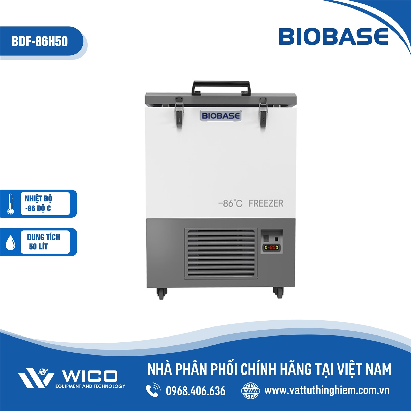 Tủ Lạnh Âm Sâu -86 Độ C Biobase BDF-86H50