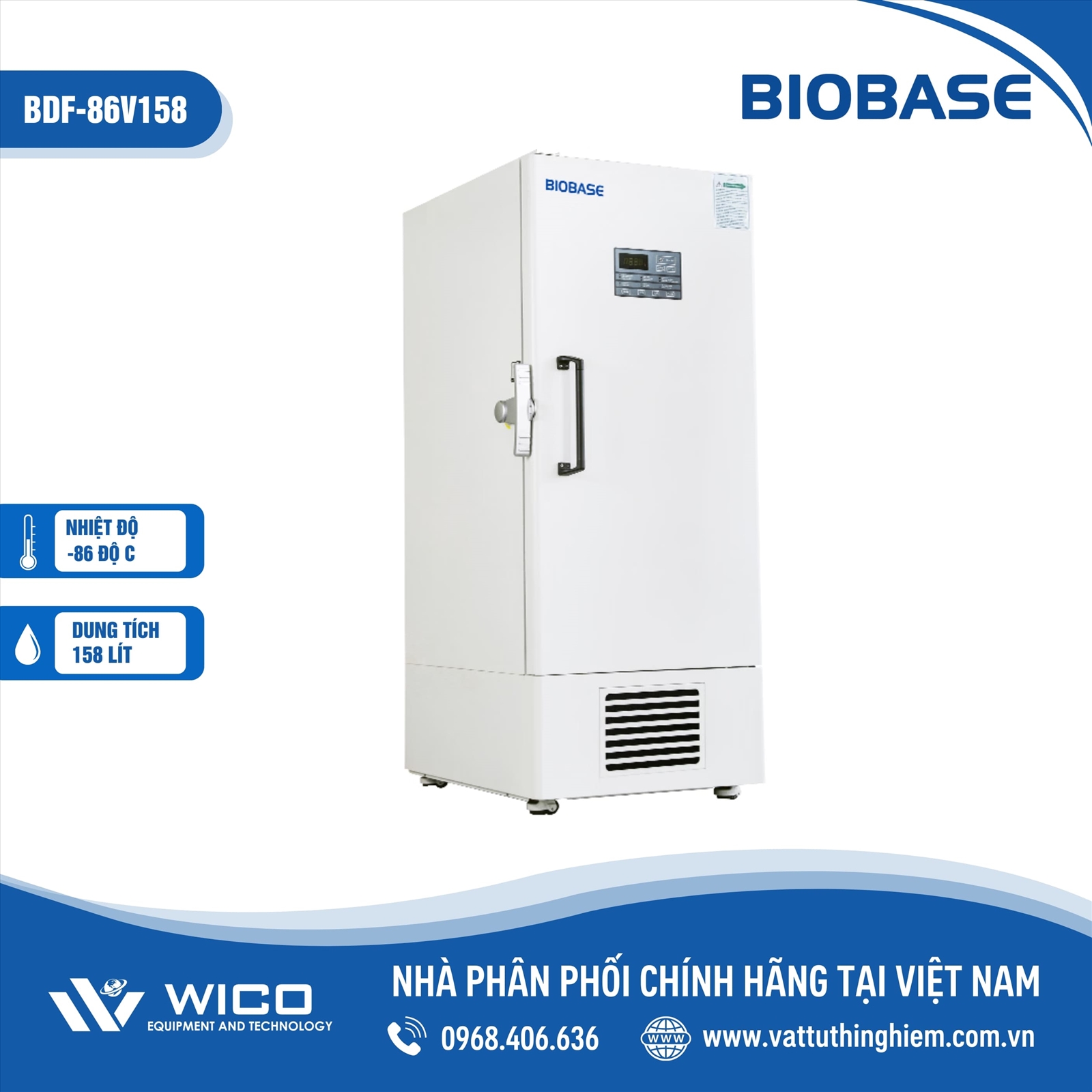 Tủ Lạnh Âm Sâu -86 Độ C Biobase BDF-86V158