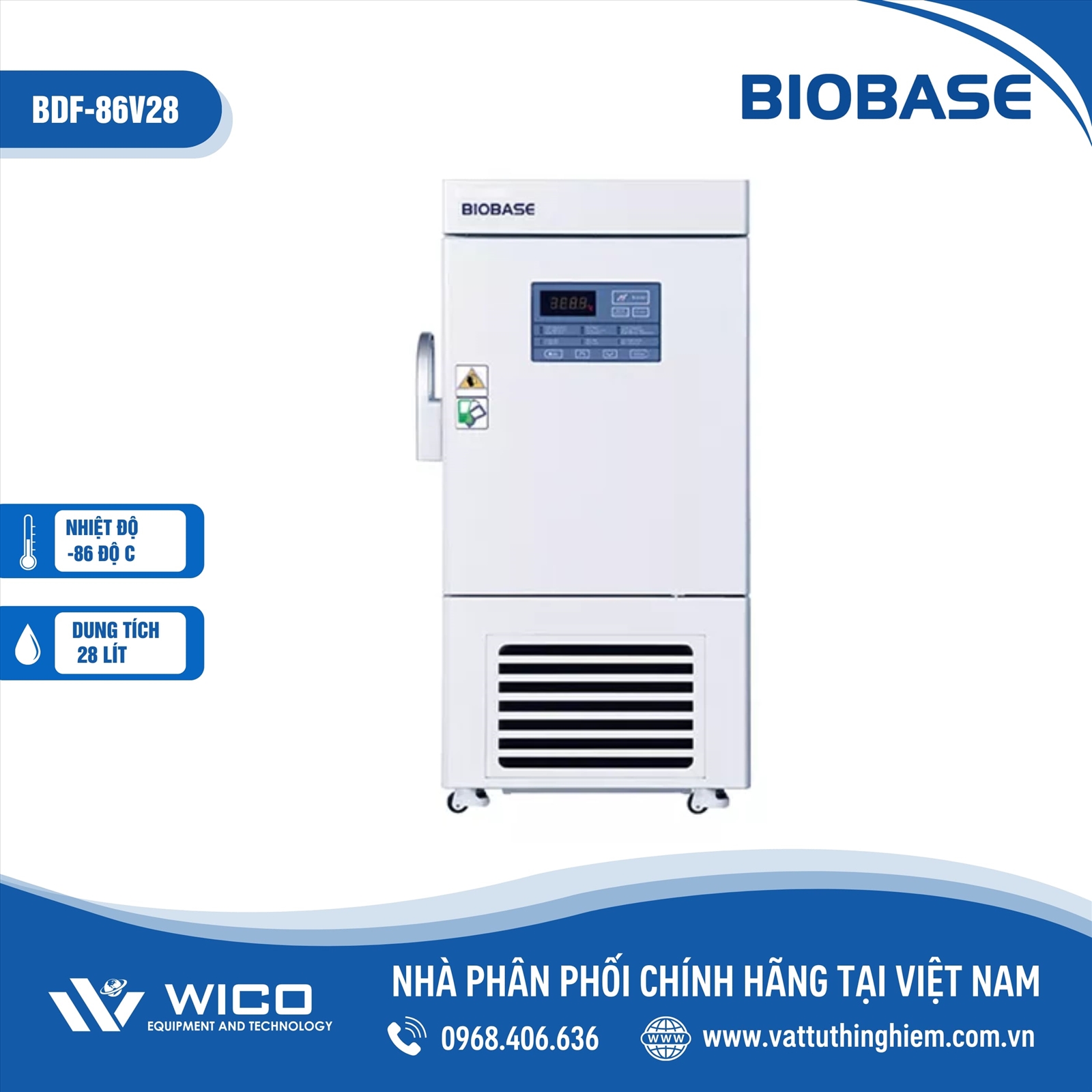 Tủ Lạnh Âm Sâu -86 Độ C Biobase BDF-86V28
