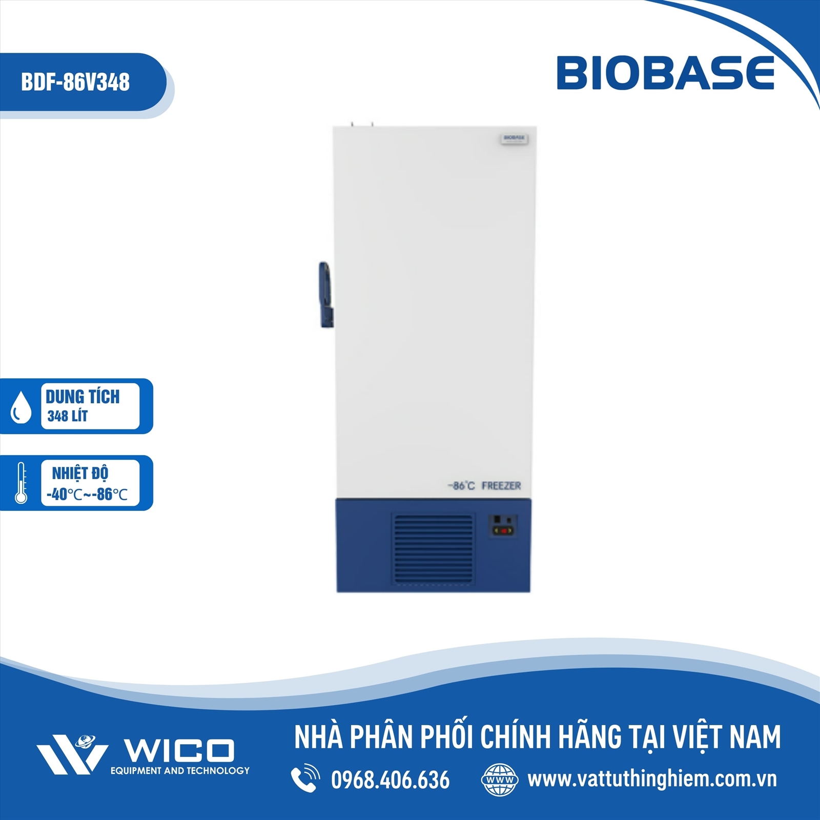 Tủ Lạnh Âm Sâu -86 Độ C Biobase BDF-86V348