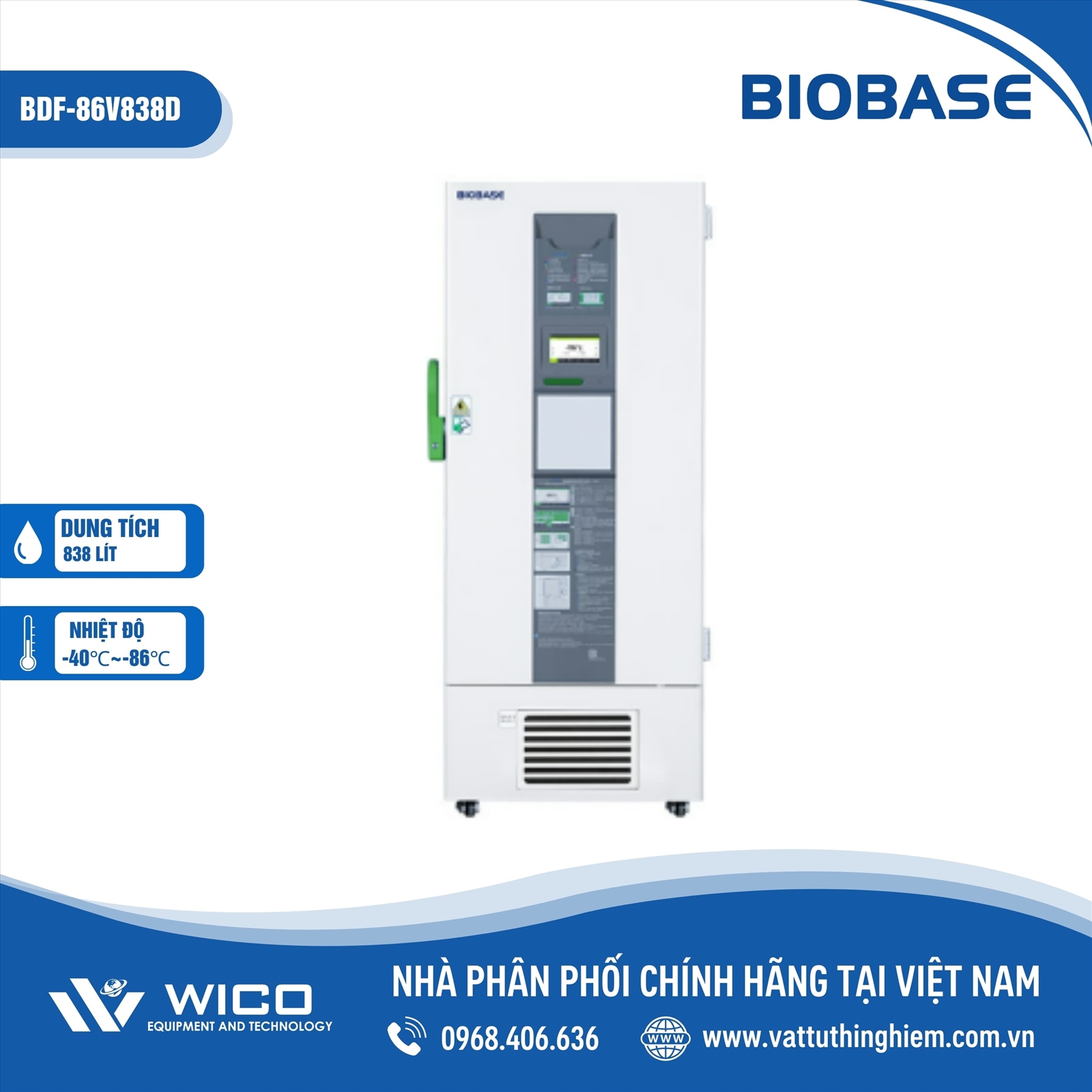 Tủ Lạnh Âm Sâu -86 Độ C Biobase BDF-86V838D