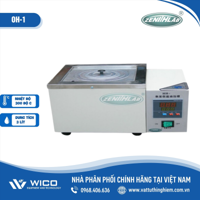 Bể cách dầu 3 lít 300 độ C, 3 vị trí Zenith Lab OH-1