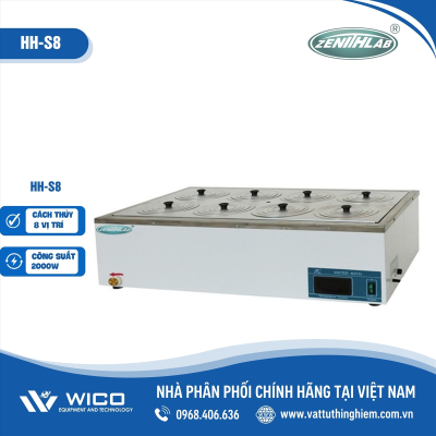 Bể cách thủy 8 vị trí Zenith Lab HH-S8