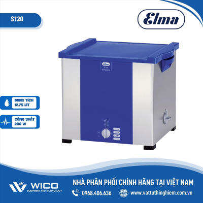 Bể rửa siêu âm 12 lít Elma S120