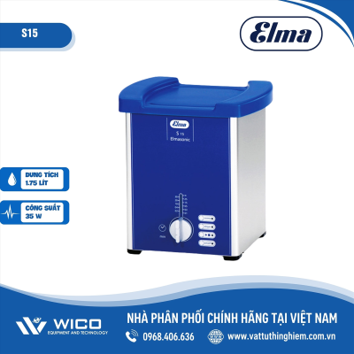 Bể rửa siêu âm 1,5 lít Elma S15