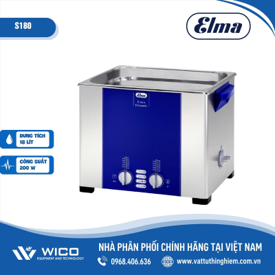 Bể rửa siêu âm 18 lít Elma S180