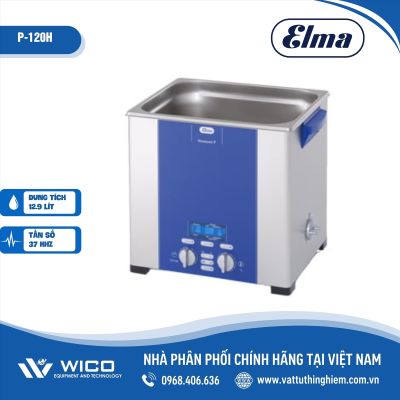 Bể rửa siêu âm 2 tần số Elma P120H