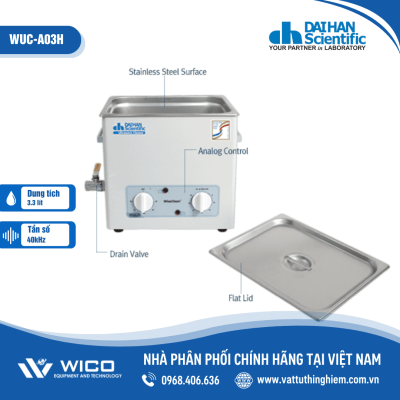 Bể rửa siêu âm 3.3 lít Daihan WUC-A03H