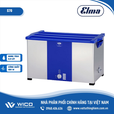 Bể rửa siêu âm 7 lít Elma S70