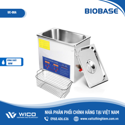 Bể rửa siêu âm Biobase 1.3 lít UC-08A | Trung Quốc