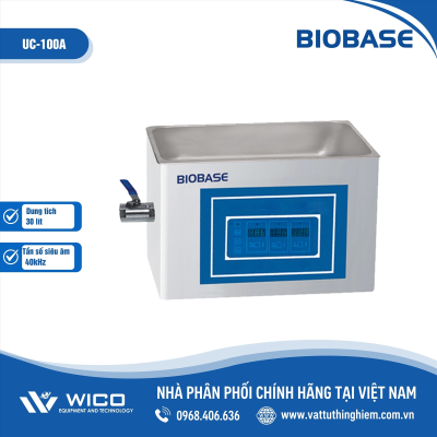 Bể rửa siêu âm Biobase 30 lít UC-100A | Trung Quốc