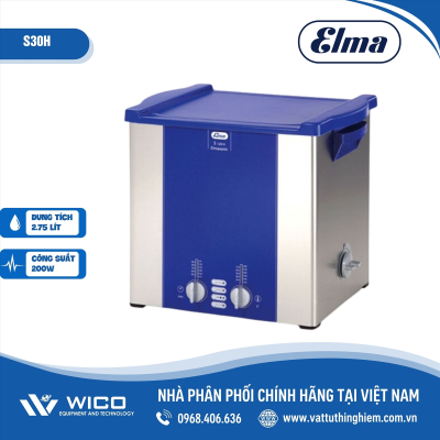 Bể rửa siêu âm có gia nhiệt 3 lít Elma S30H