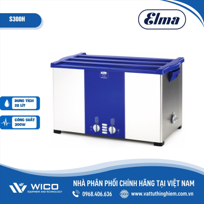 Bể rửa siêu âm có gia nhiệt 30 lít Elma S300H