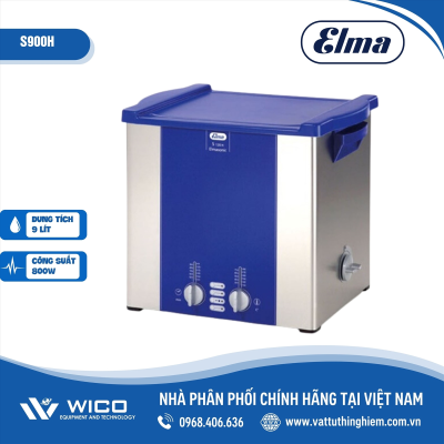Bể rửa siêu âm có gia nhiệt 90 lít Elma S900H