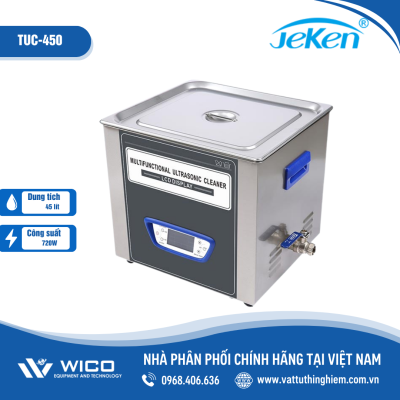 Bể rửa siêu âm đa năng màn hình LCD Jeken TUC-450 (45 lít)