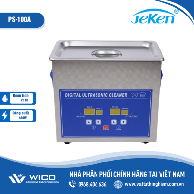 Bể rửa siêu âm gia nhiệt Jeken PS-100A (30 lít - màn hình LED)