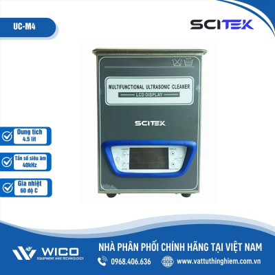 Bể Rửa Siêu Âm Scitek UC-M4 | 4.5 Lít
