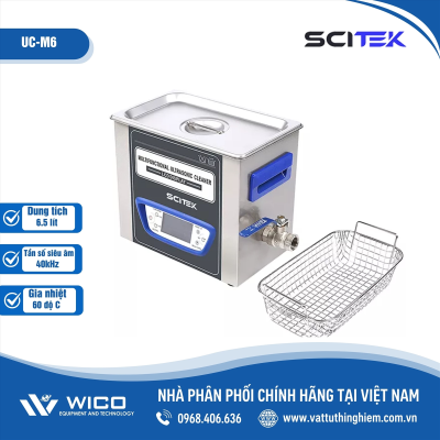 Bể Rửa Siêu Âm Scitek UC-M6 | 6.5 Lít