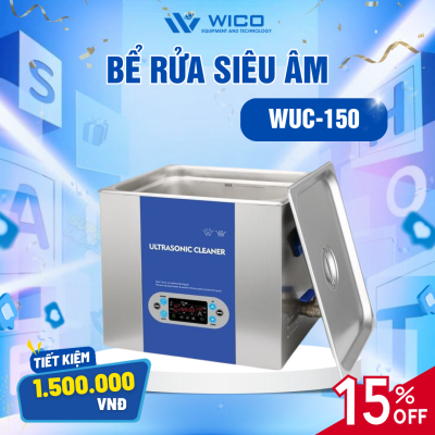 Bể Rửa Siêu Âm Trung Quốc WUC-150 ⭐ 15 Lít - Màn Hình LCD