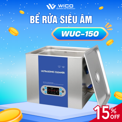 Bể Rửa Siêu Âm Trung Quốc WUC-150 ⭐ 15 Lít - Màn Hình LCD