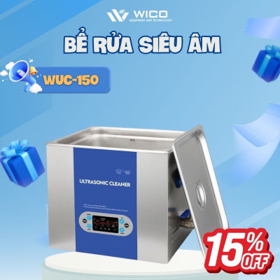 Bể Rửa Siêu Âm Trung Quốc WUC-150 ⭐ 15 Lít - Màn Hình LCD