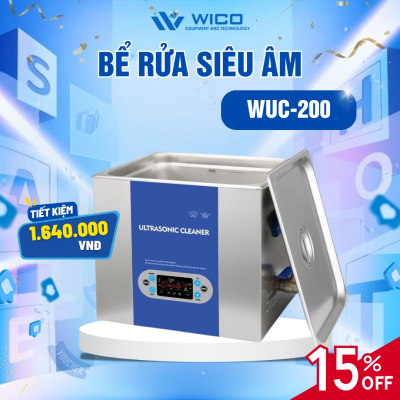 Bể Rửa Siêu Âm Trung Quốc WUC-200 ⭐ 20 Lít - Màn Hình LCD