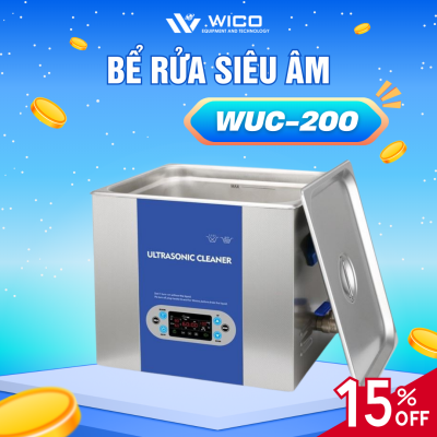 Bể Rửa Siêu Âm Trung Quốc WUC-200 ⭐ 20 Lít - Màn Hình LCD