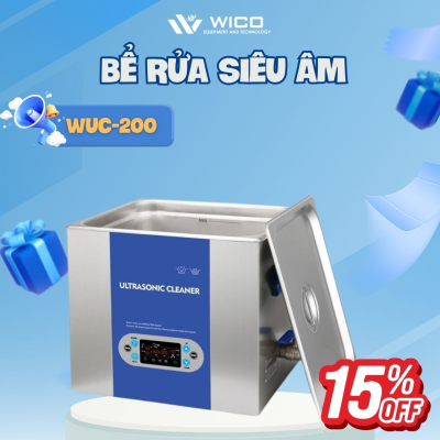 Bể Rửa Siêu Âm Trung Quốc WUC-200 ⭐ 20 Lít - Màn Hình LCD