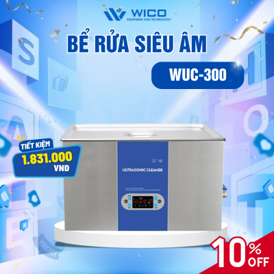 Bể Rửa Siêu Âm Trung Quốc WUC-300 ⭐ 30 Lít - Màn Hình LCD