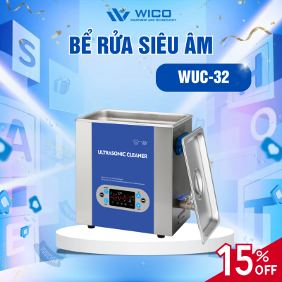 Bể Rửa Siêu Âm Trung Quốc WUC-32 ⭐ 3.2 Lít - Màn Hình LCD