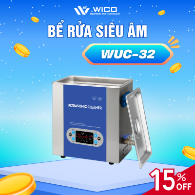 Bể Rửa Siêu Âm Trung Quốc WUC-32 ⭐ 3.2 Lít - Màn Hình LCD