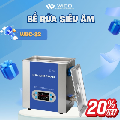 Bể Rửa Siêu Âm Trung Quốc WUC-32 ⭐ 3.2 Lít - Màn Hình LCD