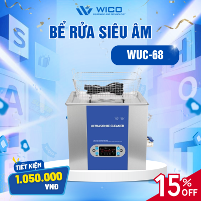 Bể Rửa Siêu Âm Trung Quốc WUC-68 ⭐ 6.8 Lít - Màn Hình LCD