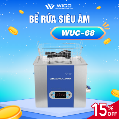 Bể Rửa Siêu Âm Trung Quốc WUC-68 ⭐ 6.8 Lít - Màn Hình LCD