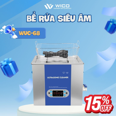 Bể Rửa Siêu Âm Trung Quốc WUC-68 ⭐ 6.8 Lít - Màn Hình LCD